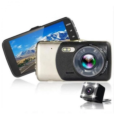 2 Full HD Kameralı 1920x1080p genişlikli XPX P8 Avtomobil videoregistratoru.