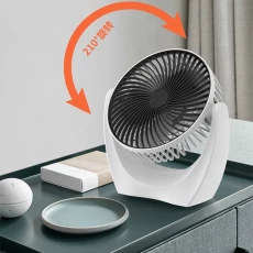 3 həddli güclü və kompakt fırlanan ventilyator Colorful Desktop Fan USB və akumulyatorlu